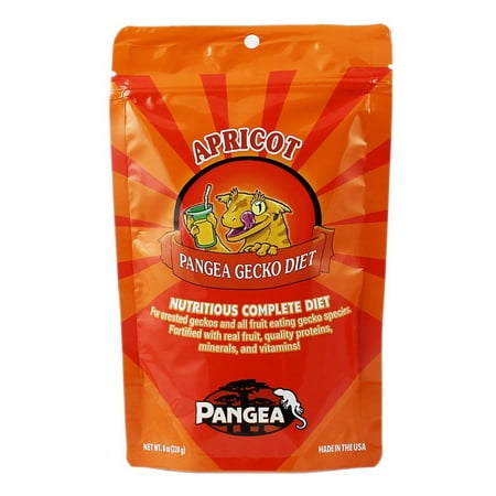 Pangea Gecko Diet with Apricot - Complete Crested Gecko Food, 1 lb