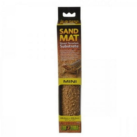Exo Terra Sand Mat 40 Gallon - Desert Terrarium Substrate - 35.5" x 17.5" Reptile Habitat Liner