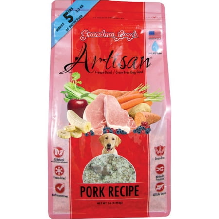 Grandma Lucy s 235941 Pork Freeze-Dried Dog Food 1 lb.