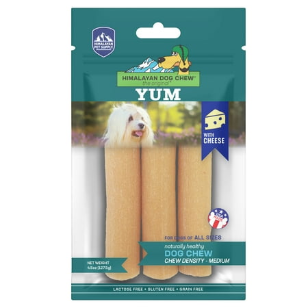 Himalayan Dog Chew Yaky Yum Cheese - Medium Density, All Breeds (4.5 oz or 6.5 oz)