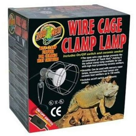 Zoo Med Wire Cage Clamp Lamp - Reptile Light Fixture