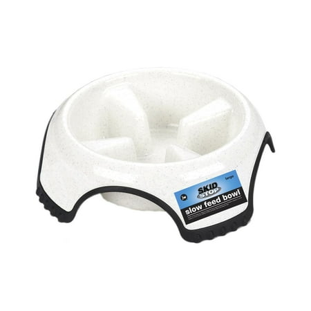 JW Pet Skid Stop Slow Feed Bowl Jumbo - Dog Bowl for Fast Eaters