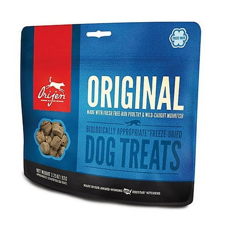 Orijen Original Freeze-Dried Dog Treats - High Protein, Grain-Free, 3.25oz Bag