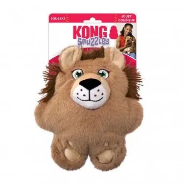 KONG Snuzzles Lion Plush Dog Toy - Medium, Squeaky, Durable