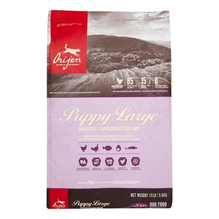 Orijen Large Breed Puppy Grain-Free Dry Dog Food, 13 lb Bag