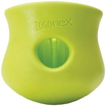 West Paw Zogoflex Toppl Dog Toy - Small, Green, Treat Dispensing, Durable Chew Toy