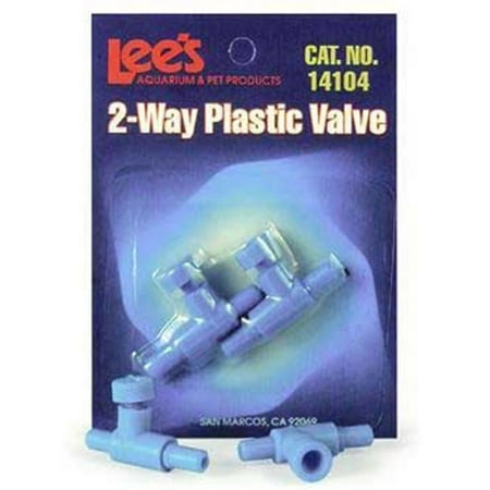Lee's 2-Way Plastic Airline Valve - 2 Pack - Aquarium Air Pump Control