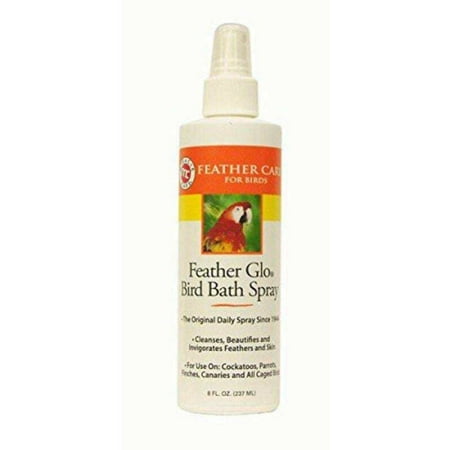 Miracle Care Feather Glo Bird Bath Spray - 8 oz - Feather Conditioning & Cleaning