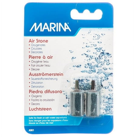 Marina Cylinder Aquarium Airstone - 1 inch - 2 Pack - A961