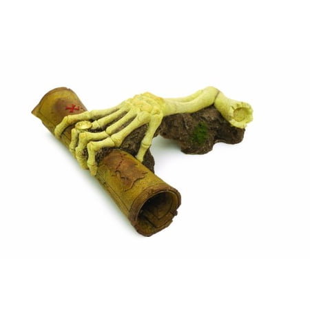 Blue Ribbon Exotic Environments Pirate Arm with Map Aquarium Ornament