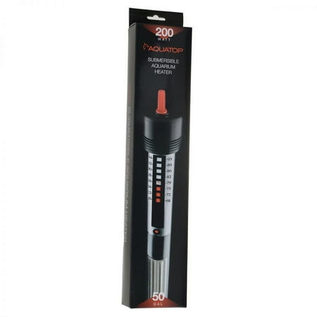 Aquatop 200W Submersible Glass Aquarium Heater - GH-200 - Up to 50 Gallons