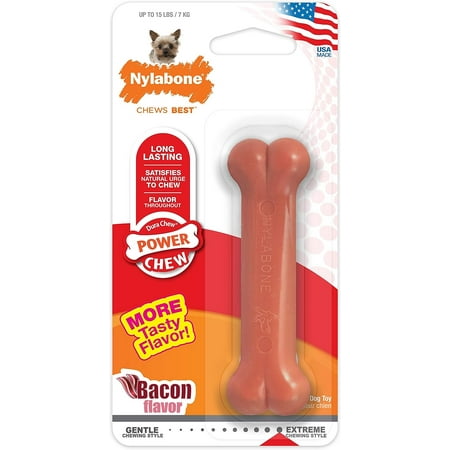 Nylabone DuraChew Bacon Flavored Bone - Petite/X-Small Dog Chew Toy