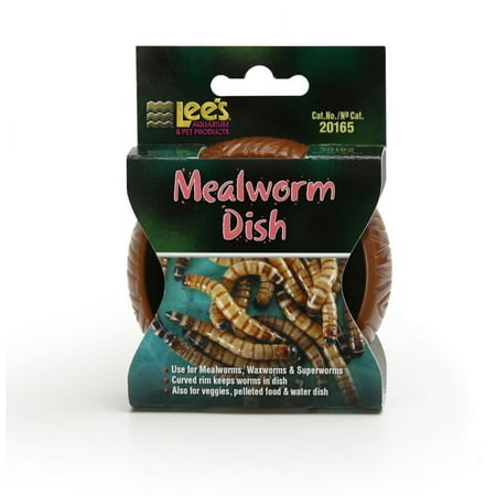 Lee's Mealworm Dish - 3" Reptile Feeding Bowl with Curved Sides