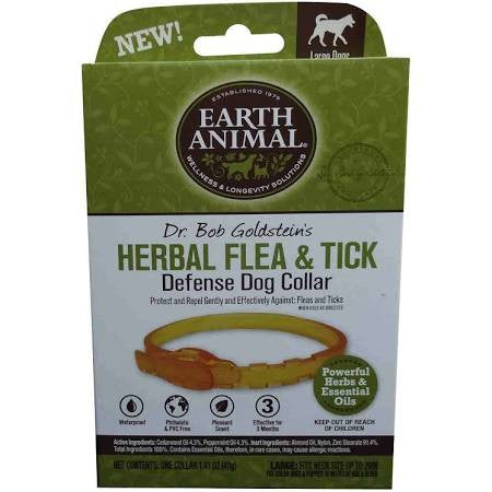 Earth Animal Flea & Tick Collar for Large Dogs - Herbal Prevention - 29 inch