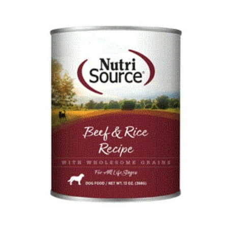 Nutrisource Dog Beef Rice 13Oz (Case of 12)