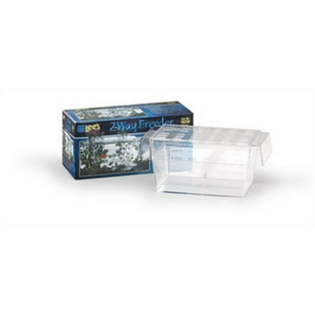 Lee's Aquarium Two-Way Guppy Breeder Box - Small Breeding Tank, 6.75" x 3" x 3"