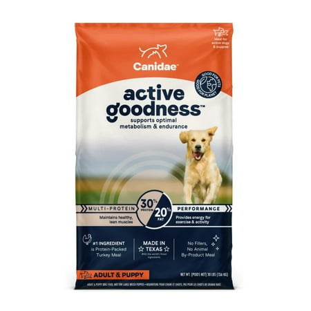 Canidae Active Goodness Multi-Protein Dry Dog Food, 30 lb Bag