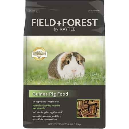 Kaytee Field+Forest Guinea Pig Food - Premium Blend, 4 lb Bag