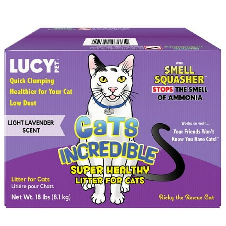 Lucy Pet Cats Incredible Clumping Cat Litter - 18 lb Recyclable Box