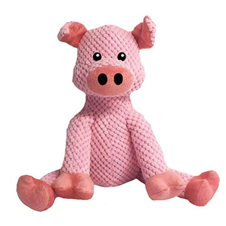 Fabdog Floppy Pig Plush Dog Toy - Large - Squeaky Pig Dog Toy