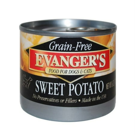 Evanger's Grain-Free Sweet Potato Wet Dog & Cat Food, 6oz Can (Single)