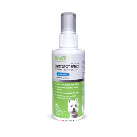 Tomlyn Allercaine Hot Spot Spray for Dogs, 4 oz - Anti-Itch & Antiseptic
