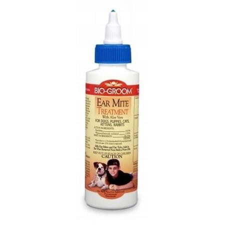 Bio-Groom Ear Mite Treatment for Cats, Dogs & Rabbits - 4 oz