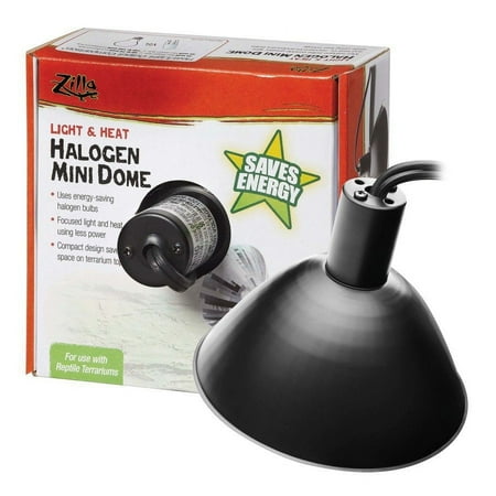 Zilla Mini Halogen Dome - Reptile Light & Heat Lamp Fixture