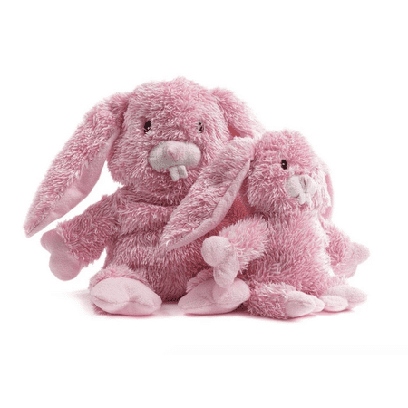 Fabdog Fluffies Bunny Dog Toy - Large, Squeaky Plush with Fabtough Technology