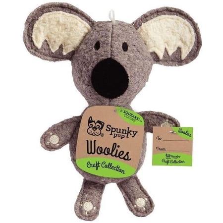 Spunky Pup Woolies Koala Plush Dog Toy