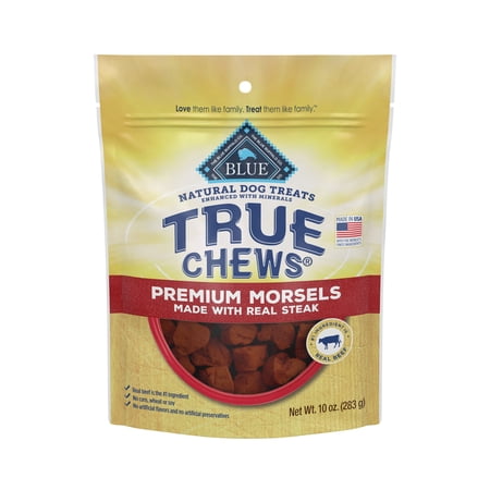 Blue Buffalo True Chews Steak Morsels Dog Treats, 10 oz