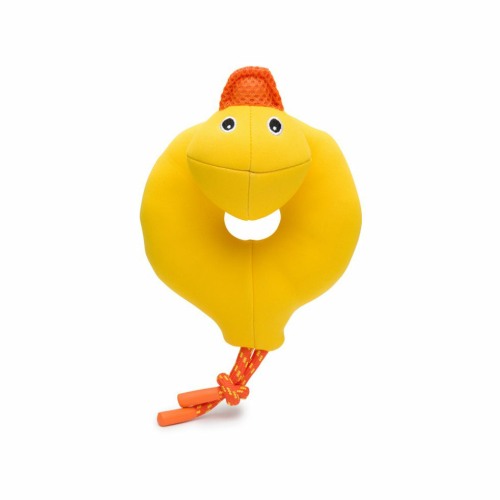 FabDog Floatie Duck - Squeaky Floating Dog Toy for Water Play