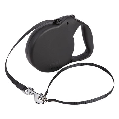 Flexi Explore Nylon Retractable Dog Leash 26 ft. L Black
