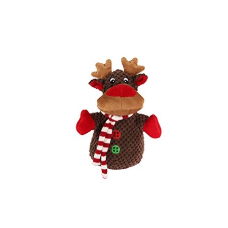 Petlou Holiday Squeak Corduroy Plush Dog Toys 8-Inch CHR ...
