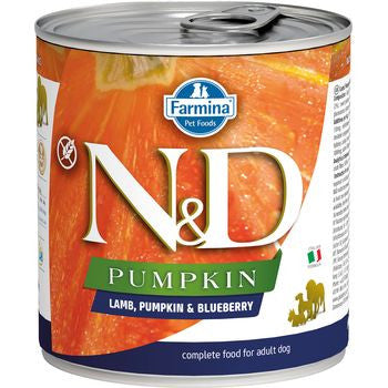 Farmina N&D Pumpkin Lamb & Blueberry Wet Dog Food, 6 x 10.05 oz Cans