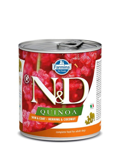Farmina N&D Quinoa Skin & Coat Herring & Coconut Dog Food, 10.05 oz Can