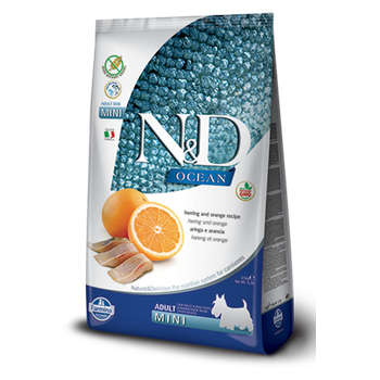 Farmina N&D Ocean Herring & Orange Mini Breed Adult Grain-Free Dry Dog Food, 5.5 lb