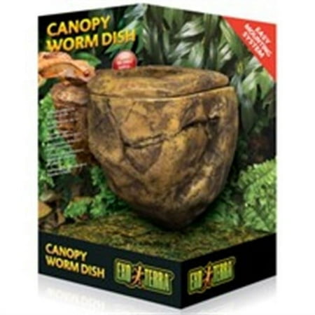 Exo Terra Canopy Worm Dish - Elevated Reptile Feeder - PT2825