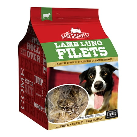 Superior Farms/Bark & Harvest Lamb Lung Dog Treats, All Natural, 8 oz