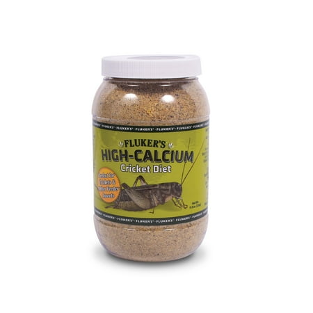 Fluker's Hi-Calcium Cricket Diet, 11.5 oz - Gut Loading Food for Crickets and Feeder Insects