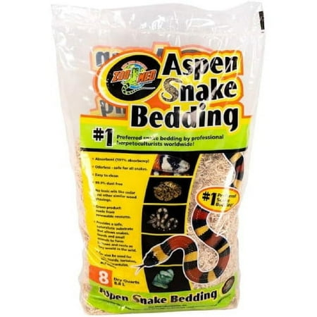 Zoo Med Aspen Snake Bedding - 8 Quart - Reptile Substrate