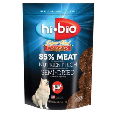 Evanger's Hi Bio Beef Superfood Semi-Dried Dog & Cat Food, 3.2 lb Bag