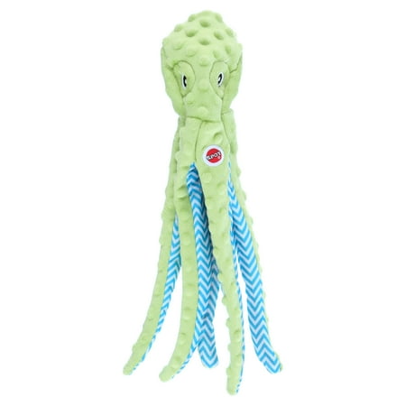 Ethical Pet Skinneeez Extreme Octopus Dog Toy - 16 Inch, Assorted Colors, Stuffing-Free