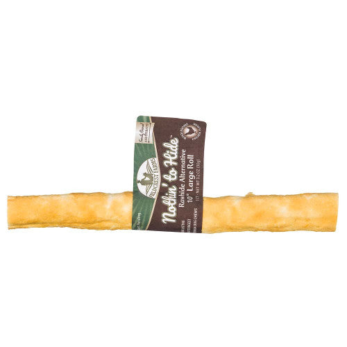 Fieldcrest Farms Nothin' to Hide Chicken Roll Dog Chew, 10 inch, Rawhide Alternative