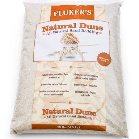 Fluker's Natural Dune All Natural Sand Bedding - Reptile Substrate - 10 lbs