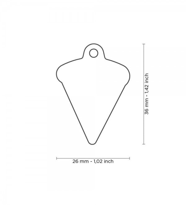 My Family Food Pizza Pet ID Tag