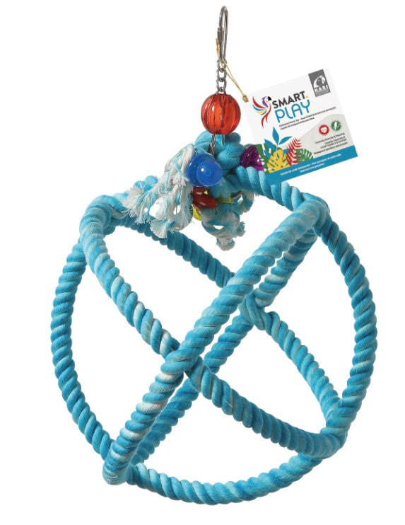 HARI Smart Play Roper Orbiter Perch n Swing - Small Parrot Toy