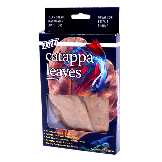 Fritz Catappa Leaves - Natural Aquarium Water Conditioner - 10 Pack