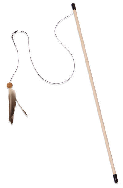 From the Field Freddy's Feather Wand Cat Toy - Natural Interactive Playtime
