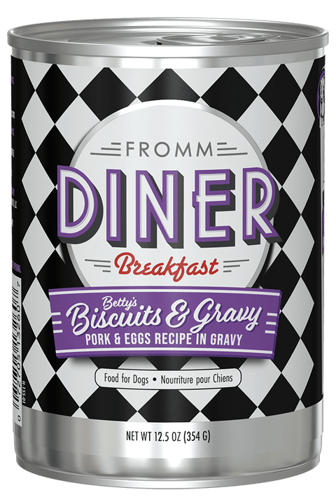 Fromm Diner Betty's Biscuits & Gravy Pork & Egg Wet Dog Food, 12.5 oz
